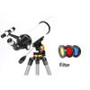 YXCKG 80 Caliber Telescope, Telescope for Adults Beginners, Travel Scope with 5x24 Finder Scope and Tripod(80-128cm), Stargazing Birds Watching (Size : Set 4) view 2
