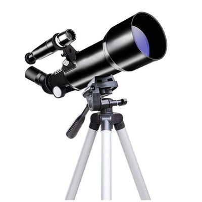 YXCKG Astronomy Telescope 70-400mm Refractor Telescope, Telescopes for Beginners, 3 Options Eyepiece, 45 Zenith Mirror, Phone Adapter, Backpack (Size : Set 6)