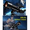 YXCKG Astronomy Telescope 70-400mm Refractor Telescope, Telescopes for Beginners, 3 Options Eyepiece, 45 Zenith Mirror, Phone Adapter, Backpack (Size : Set 6) view 3