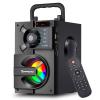 Bluetooth Speaker, Portable Bluetooth Speakers with Subwoofer Wireless Stereo Sound Rich Bass Outdoor Party Speakers Support Remote Control FM Radio LED Lights view 1