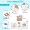 Tomkity 5 Packs 90672 Type F Dust Collection Bags for 10-14 Gallon Vacuum Bags Type I and Type F 90672 9067200 9067233 90662 9066200 9066233 Part VF2005 view 2