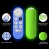 [4Pcs]Protective Case Compatible for Chromecast with Google TV Remote Control, Alquar Shockproof Silicone Skin for Google TV 2020 Voice Remote, Anti-Lost with Loop (red+dark blue+glow blue+glow green) view 2