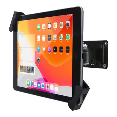 WeSTRUGGLE Tablet Wall Mount Holder with Lock and Key, Rotate Design Arbitrary Adjustment,Multi Angle,Bracket for Most 8 to 10.4 Inch,and for iPad Air &10.2,10.9,Pro 11 Galaxy tab,and More (Black)