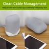 2 Pack Wall Mount Compatible with Google Nest Audio Speaker,Built in Cord Management Easy Install,Stable Stand Google Nest Audio Smart Speaker Holder Accessories for Space-Saving, White view 3