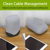 2 Pack Wall Mount Compatible with Google Nest Audio Speaker,Built in Cord Management Easy Install,Stable Stand Google Nest Audio Smart Speaker Holder Accessories for Space-Saving view 2