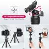 ULANZI Smartphone Tripod, MT-34 All-in-One Extendable Tripod with 360 Adjustable Ballhead, Compatible with iPhone 12 Pro Max/12 Mini/11 Pro Max/XR/X, Samsung Phone, Vlog Camera view 3