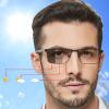 OCCI CHIARI Mens Photochromic Blue Light Blocking Glasses Driving sunglasses UV Protection Outdoor Fishing Running Computer Eyewear (Black) view 2