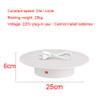LINGOSHUN Video Camera Electric Motorized Rotating Turntable,25kg Load-Bearing, 220V Plug-in Automatic Turntable Base/White / 25CM Diameter view 4