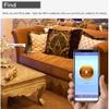 Anti-Lost Bluetooth Leather Long Purse with Alarm, Position Record (via Phone GPS), Bifold Multi Card Case with Zipper Pocket Intelligent Wallet (Coffee) view 2