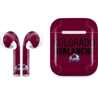 Skinit Decal Audio Skin Compatible with Apple AirPods - Officially Licensed NHL Colorado Avalanche Lineup Design