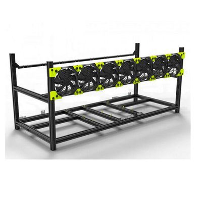 6/8 GPU Aluminum Stackable Open Air Mining Computer Frame Rig Ethereum Veddha (8GPU)