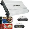 Audiobank P2001 2000 Watts Peak Power Monoblock Power Class AB Car Audio Amplifier with Remote Subwoofer Level Control & 4 Gauge Amplifier Installation Wiring Kit view 1