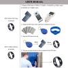 HECERE T5577 or UID chip RFID Black Ceramics Smart Finger rewrite Ring 125KHZ/13.56MHZ Wear for Men or Women (T5577 125KHZ-17MM) view 3