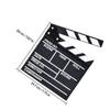 VOSAREA 1pc Black Wooden Film Clapboard Writable Board Filming Compact Photography Prop and Lightweight Design for Film and Home Studios view 2