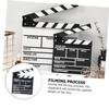 VOSAREA 1pc Black Wooden Film Clapboard Writable Board Filming Compact Photography Prop and Lightweight Design for Film and Home Studios view 3