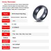 HECERE T5577 or UID chip RFID Black Ceramics Smart Finger rewrite Ring 125KHZ/13.56MHZ Wear for Men or Women(UID 13.56MHZ-18MM) view 2