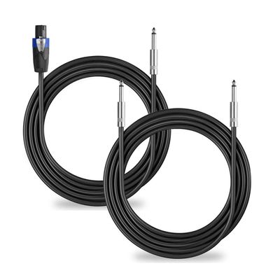 100 Feet Speakon to 1/4" Cable & 100 Feet 1/4" to 1/4" Speaker Cable