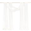 Ling's moment White Wedding Arch Draping Fabric 2 Panels 32Ft x 30" Drapes view 1