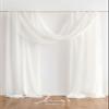 Ling's moment White Wedding Arch Draping Fabric 2 Panels 32Ft x 30" Drapes view 2