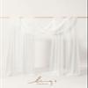 Ling's moment White Wedding Arch Draping Fabric 2 Panels 32Ft x 30" Drapes view 3