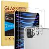 2+2 Pack SPARIN Screen Protector for iPad Pro 12.9 (2022/2021/2020) + Camera Lens Protector, Tempered Glass for iPad Pro 12.9 inch 6th/5th/4th Generation, Support Apple Pencil & Case Friendly view 1
