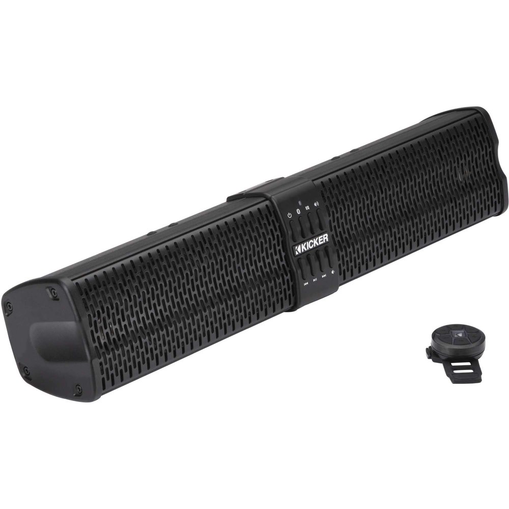 KICKER 47KPB1 PowerBar, 20-inch (51cm) UTV Bluetooth Powered Speaker System, Black Weather-Proof Enclosure, 4-Woofers, 2-Tweeters, 150 Watts RMS