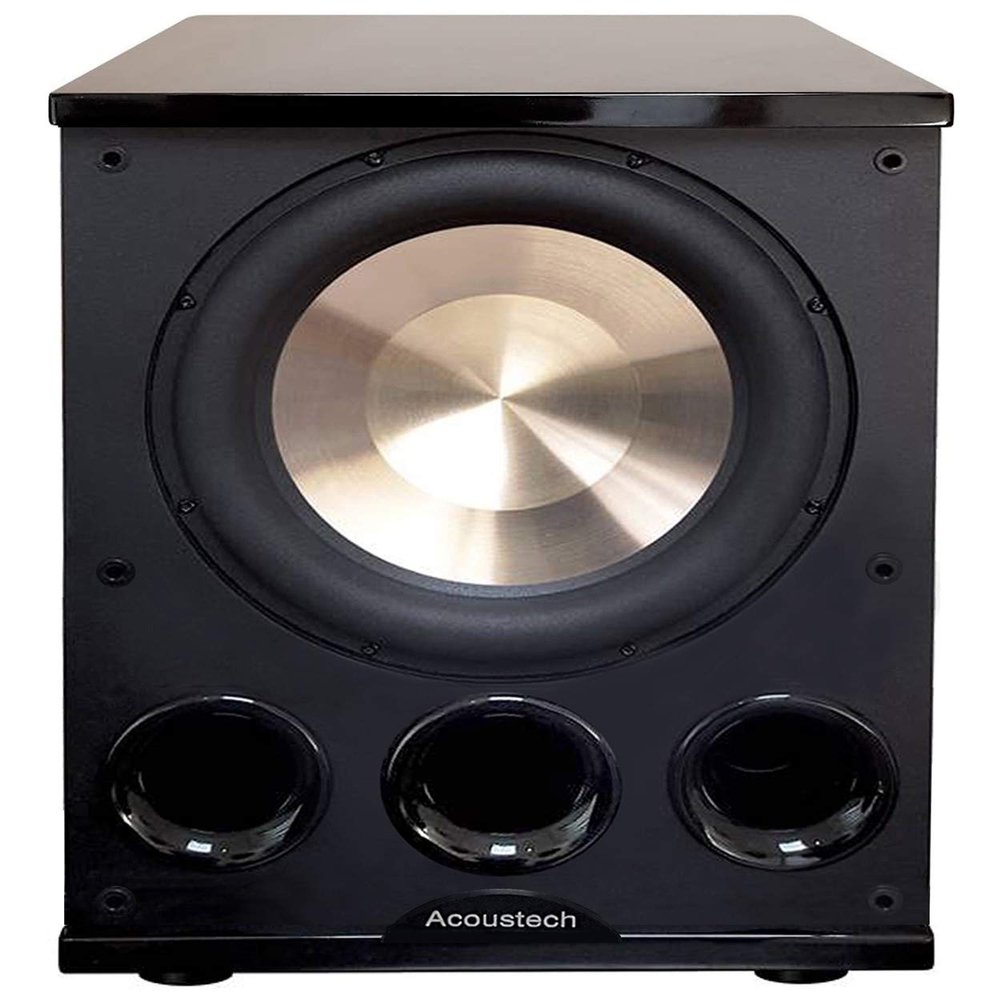 B I C Acoustech Elite Series PL-300 12 inch Powered Subwoofer-1400W with Tri-Tuned Ports and BASS Boost Feature for Room Shaking Bass Down to 15Hz