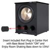 B I C Acoustech Elite Series PL-300 12 inch Powered Subwoofer-1400W with Tri-Tuned Ports and BASS Boost Feature for Room Shaking Bass Down to 15Hz view 3