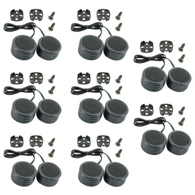24 Pairs | Audiobank AB-204TW 7200 Watts Maximum Power Handling Car Audio Piezo Super Dome Tweeter 1 Inch High Power and Sensitivity Dome Surface Mounting Tweeter