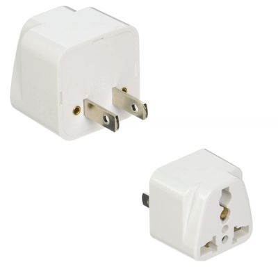 VizGiz 2 Pack Universal Travel Adapter Europe to US Plug Travel Adapters European to American Outlet Adapter for Phone Charger Italian Swiss German Electric Toothbrush Shaver Laptop Power Cable