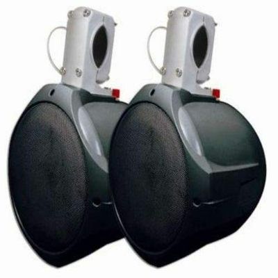 MCM Custom Audio 60-10031 8" Marine Wakeboard Two-Way Speaker Pair - Black