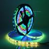 XUNATA 12V RGB LED Strip Lights Kit,9.9ft/3m Addressable Dream Color LED Lighting with Chasing Effect,60 LED/M Waterproof Neonpixel LED Flexible Tape Light with RF Remote Controller(White FPCB) view 1