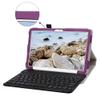 Bige for Galaxy Tab A7 10.4 inch 2020 Keyboard Case,PU Leather Cover with Romovable Wireless Keyboard for Samsung Galaxy Tab A7 10.4 inch 2020 (SM-T500 /T505 /T507) Tablet,Purple, 10001962-3 view 2