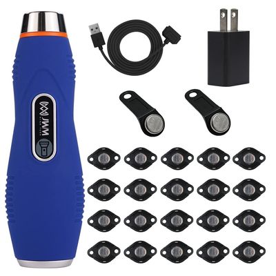JWM Flashlight Security Guard Patrol System, iButton Touch Patrol Tour Reader with Free Cloud Software for Commercial Government Hotel Industrial, Pedometer+Alarm Clocks