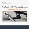 UNICHE Pro Tool 1/4 Inch Drive Click Bike Torque Wrench Set, 1-25 Nm(8.9-221.3 IN.LB), Torque Wrench Set with 15 Pcs Bit Sockets and Protective Case, For Bike, MTB, and Motorcycle Maintenance view 3