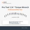 UNICHE Pro Tool 1/4 Inch Drive Click Bike Torque Wrench Set, 1-25 Nm(8.9-221.3 IN.LB), Torque Wrench Set with 15 Pcs Bit Sockets and Protective Case, For Bike, MTB, and Motorcycle Maintenance view 4
