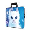 11" 11.6" 12" 12.1" 12.5" inch Laptop Carrying Bag Chromebook Case Notebook Ultrabook Bag Tablet Cover Neoprene Sleeve Fit Apple MacBook Air Samsung Google Acer HP DELL Lenovo Asus (White Cat) view 1