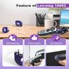 Compatible with DYMO LetraTag Refills, 5 X Transparent Refills 16952 Plastic Clear Label Maker Tape 12mm x 4m 1/2 x 13 for DYMO Letra Tag 200B LT100H LT100T QX50, (Black on Clear) view 2