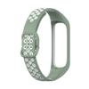 BabyValley Band Compatible with Samsung Galaxy Fit 2 Silicone Band Breathable Wristband Colorful Replacement Bracelet Strap Sport Band for Galaxy Fit 2 (Green+White) view 4