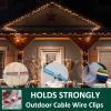 Nanzgecc 50 Pack 1/2'' P-Style Rope Light Clips with Stainless Steel Screw view 3