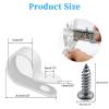 Nanzgecc 50 Pack 1/2'' P-Style Rope Light Clips with Stainless Steel Screw view 4