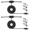 2pcs FM Radio Antenna FM Dipole Antenna FM Antenna for Stereo Receiver Indoor Most Music System FM Radio Home Stereo Receiver AV Audio Vedio Home Theater Receiver view 1