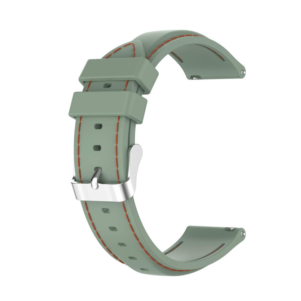 FitTurn Compatible with TicWatch Pro 3 Band/Pro 4G LTE/Pro 2020 Bands, Replacement 22mm Premium Line pressing Pattern Silicone Wristband Strap for Ticwatch Pro Series Smartwatch (Green)