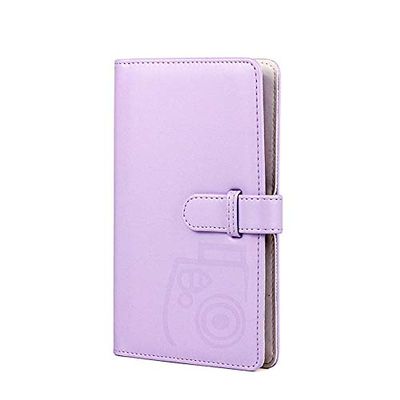 96 Pockets Mini Film Photo Album Book for Fujifilm Instax Mini LiPlay 9 8 7s 70 90 Link Instant Camera 3 Inch Polaroid Picture Name Card Holder (Purple)