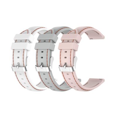 3 Pack 22mm Silicone Watch Band Strap for SENBONO/for Mikego/for KEEPONFIT/for VRPEFIT/for KALINCO/for Konitee/for WMH/for BOOOMIC IDW25/for Fossil Men's 44mm Gen 6/Gen 5 Julianna,Q Wander/Founder/Marshal/Gen 4 Explorist HR Premium Line Pattern Wrist