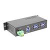 Coolgear 4 Port Managed USB 3.2 Gen 1 Hub with 15KV ESD Surge Protection and Individual Port Control for PCs view 1