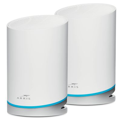 ARRIS Surfboard mAX W121 Tri-Band Mesh WiFi 6 System, AX6600 Speeds up to 6.6 Gbps, Coverage 5,500 sq ft, Alexa Support