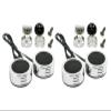 4 Pairs | Audiobank AB-207TW 1200 Watts Peak Power Handling Car Audio Piezo Super Dome 1-Inch Surface Mounting High Power & Sensitivity Wide Range Tweeters view 2