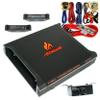 Audiobank P-1400.2 A/B Class 2 Channel 1400 Watt Car Audio Stereo Bass Amplifier with Bass Remote Control + 1500 Watts 8 Gauge Amplifier Installation Kit KIT -2nd Gen view 1