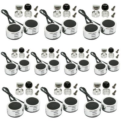 10 Pairs | Audiobank AB-207TW 3000 Watts Peak Power Handling Car Audio Piezo Super Dome 1-Inch Surface Mounting High Power Sensitivity Wide Range Tweeters
